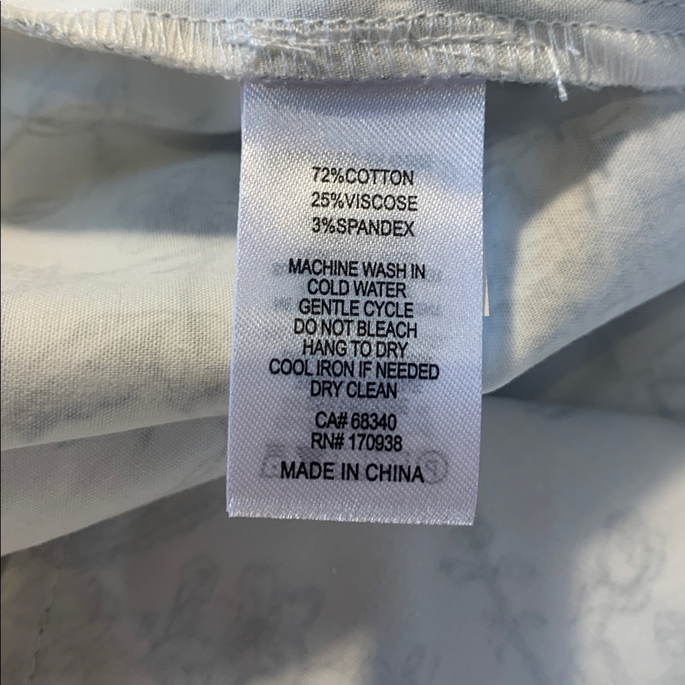 Madison d'Amelie Paris Women's NWT Floral Toile Pants Sz 4 PullOn Elastic Waist - Picture 15 of 15
